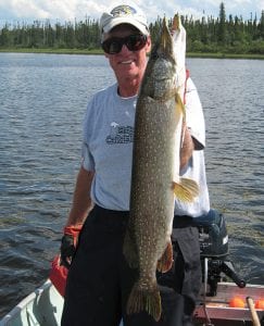 Man holding a pike